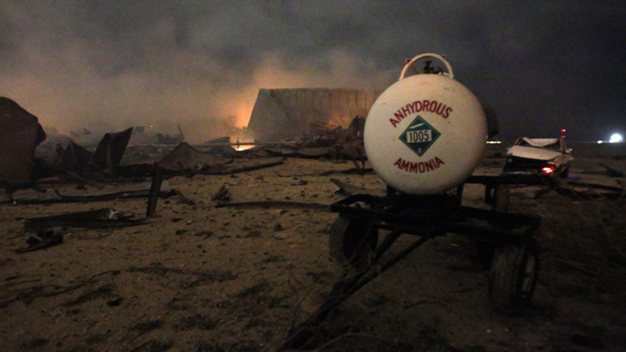 Texas blast Ammonium nitrate’s fertile history of devastation — RT America