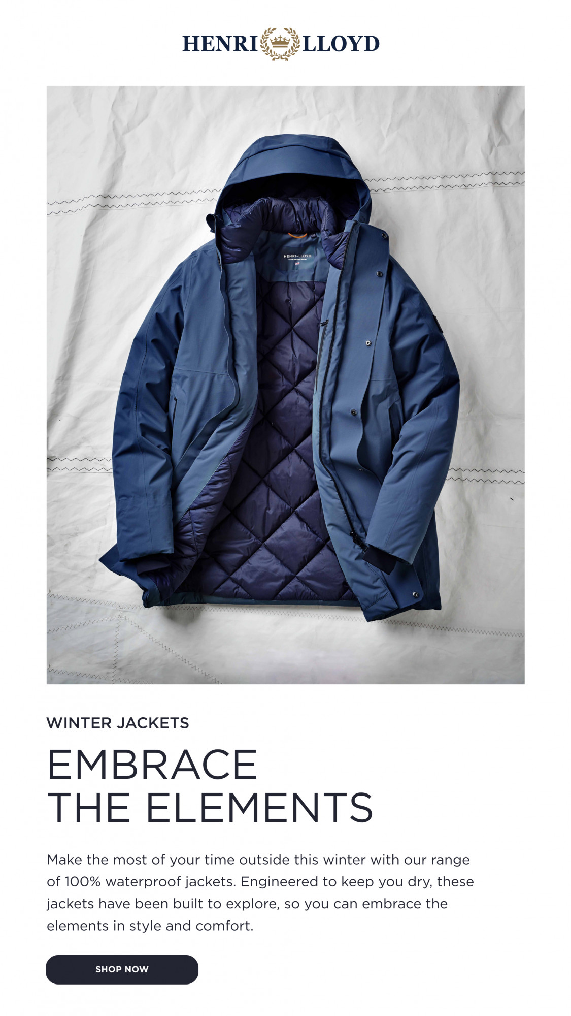 Winter Jackets Embrace the Elements with HenriLloyd