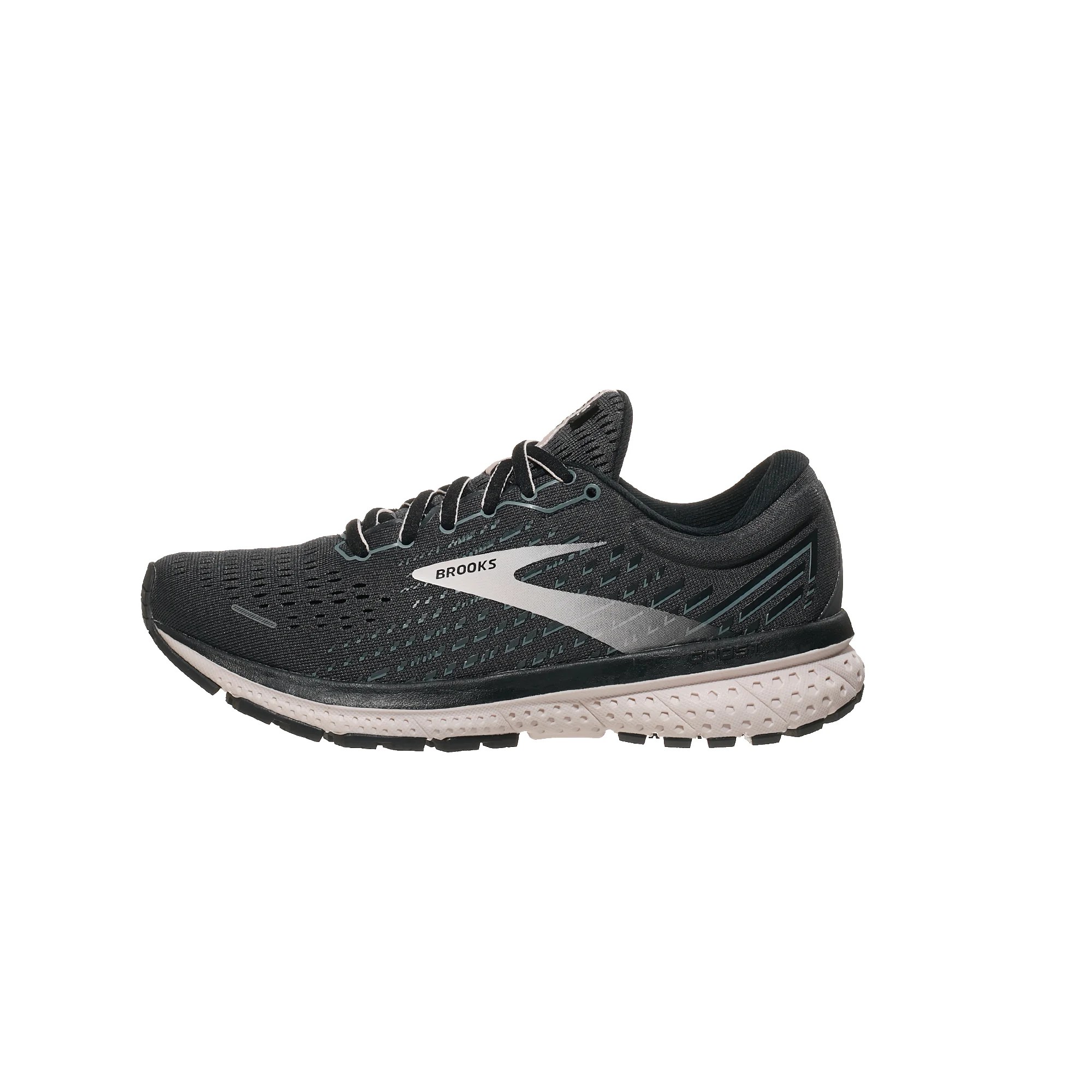 Brooks Ghost 13 Women's Shoes Black/Pearl/Violet 360° View Running Warehouse