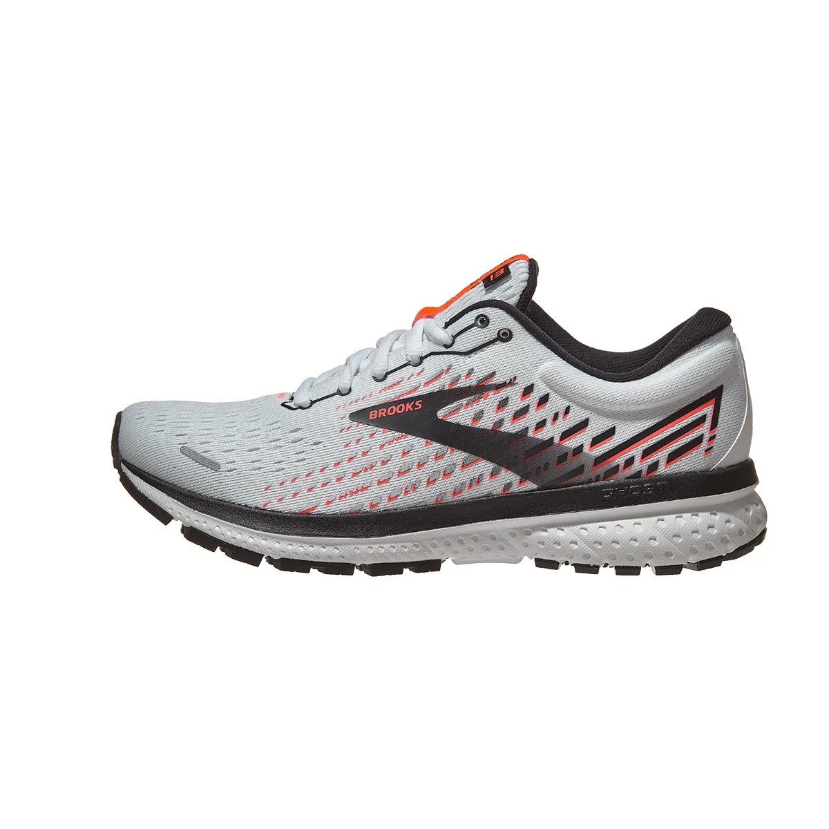 Brooks Ghost 13 Women's Shoes White/Pink/Black 360° View Running