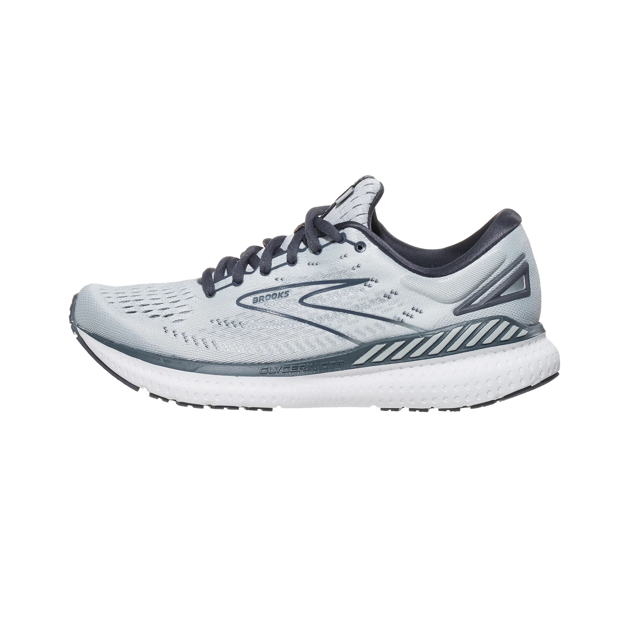 Brooks Glycerin GTS 19 Women's Shoes Grey/Ombre/White 360° View