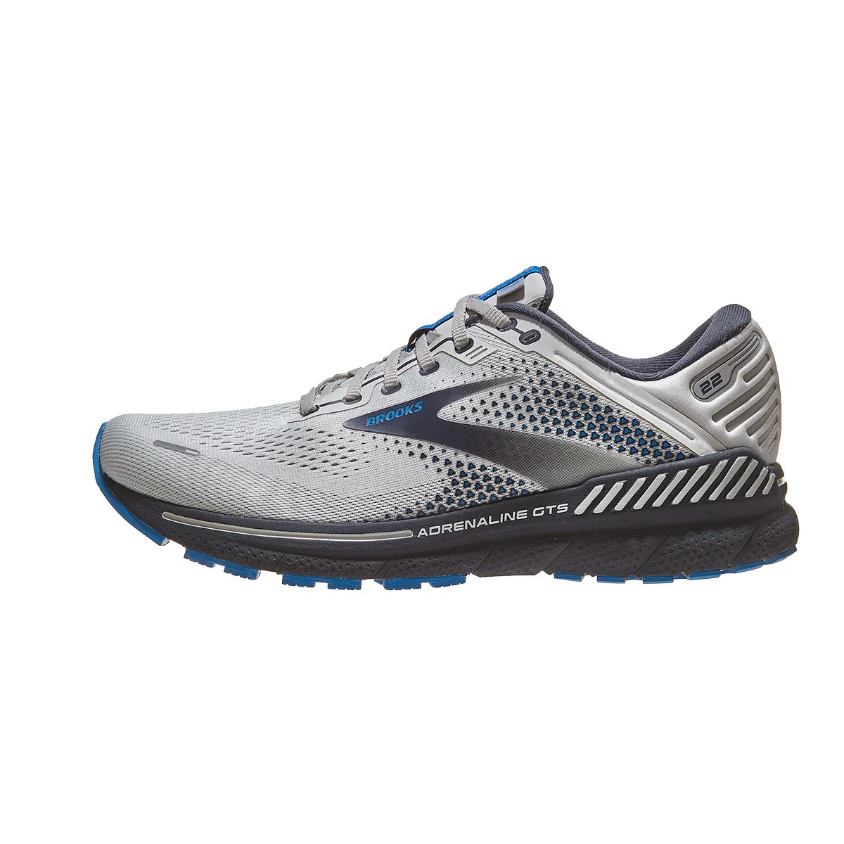 Brooks Adrenaline GTS 22 Men's Shoes Oyster/Ink/Blue 360° View
