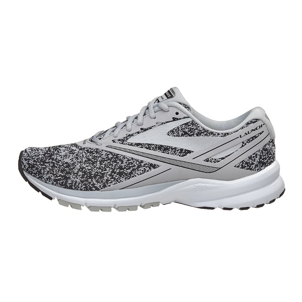 Brooks Launch 4 Women's Shoes White/Microchip 360° View Running Warehouse