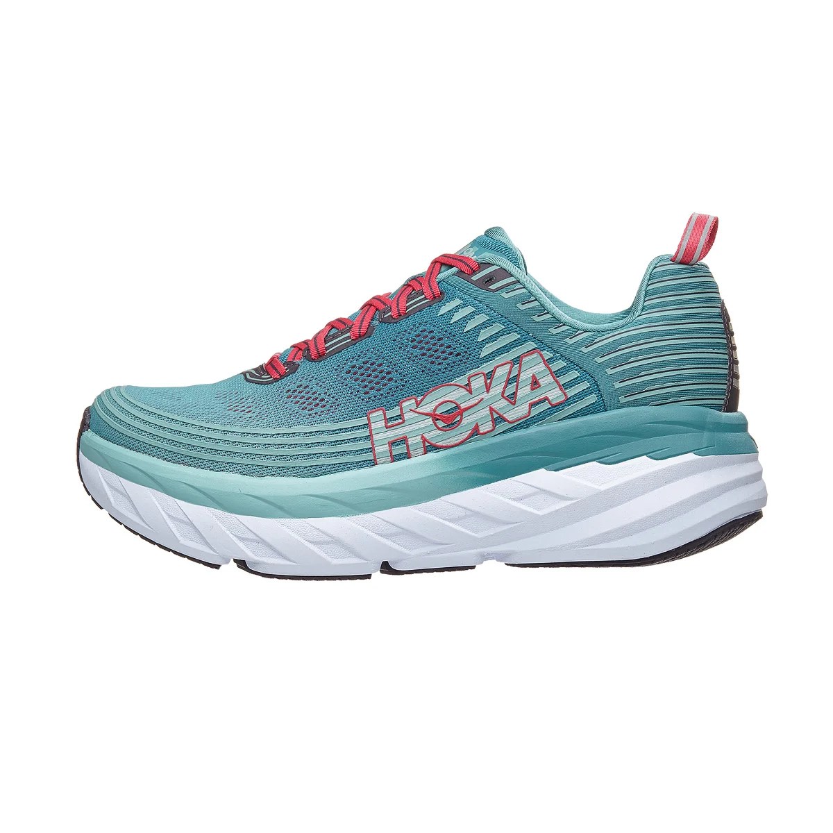 HOKA ONE ONE Bondi 6 Women's Shoes Canton/GreenBlue 360° View