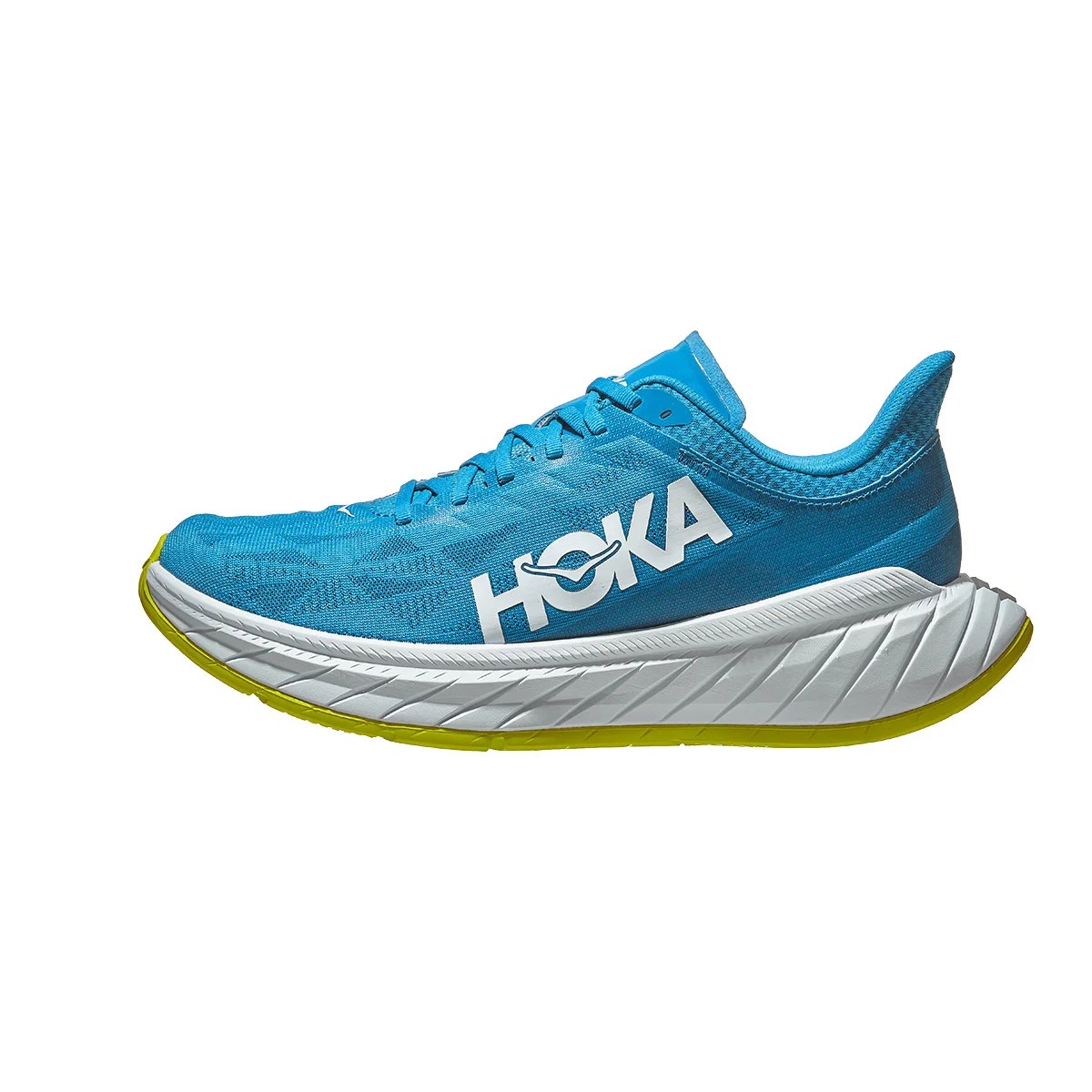HOKA ONE ONE Carbon X 2 Men's Shoes Diva Blue/Citrus 360° View