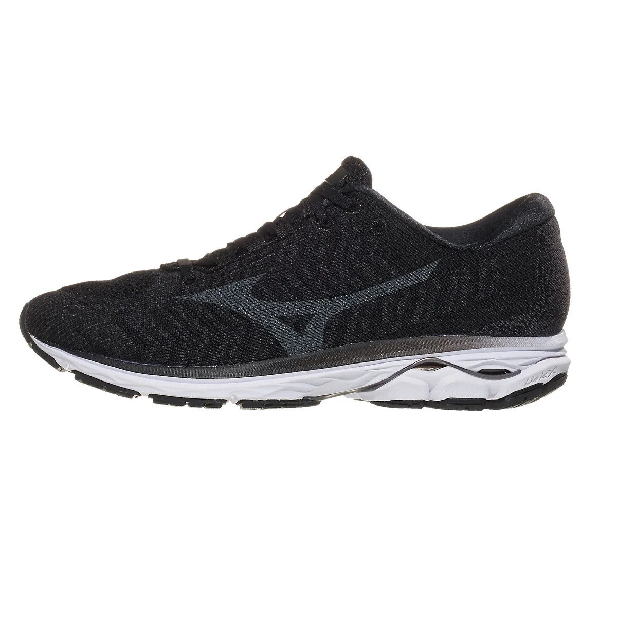 Mizuno Wave Rider WaveKnit 3 Men's Shoes Black/Shadow 360° View