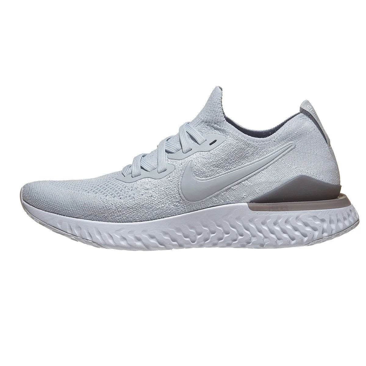 Nike Epic React Flyknit 2 Men's Shoes Pure Platinum 360° View Running