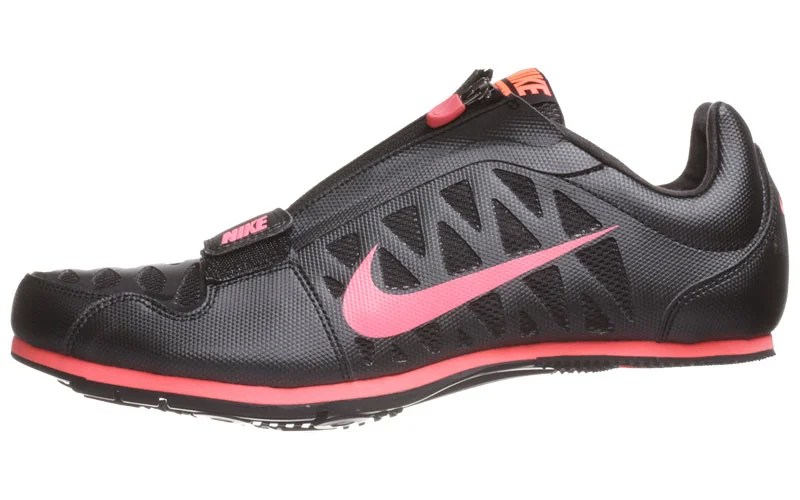 Nike Zoom LJ 4 Spikes Black/Atomic 360° View Running Warehouse