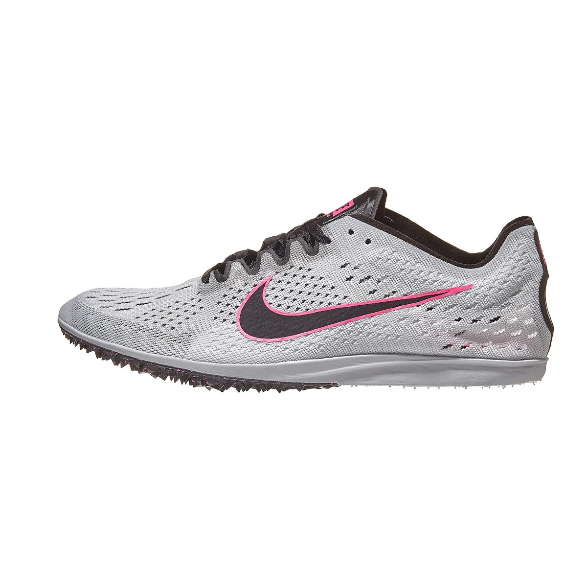 Nike Zoom Matumbo 3 Unisex Spikes Pure Platinum/Bla 360° View Running