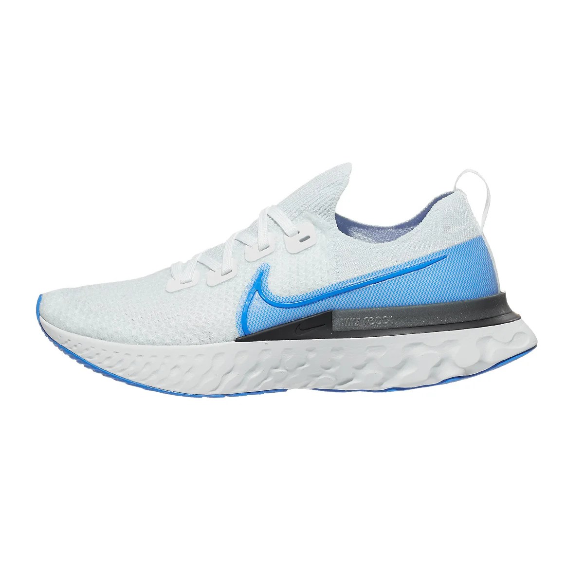 Nike React Infinity Run Flyknit Men's Shoes White/Blue 360° View