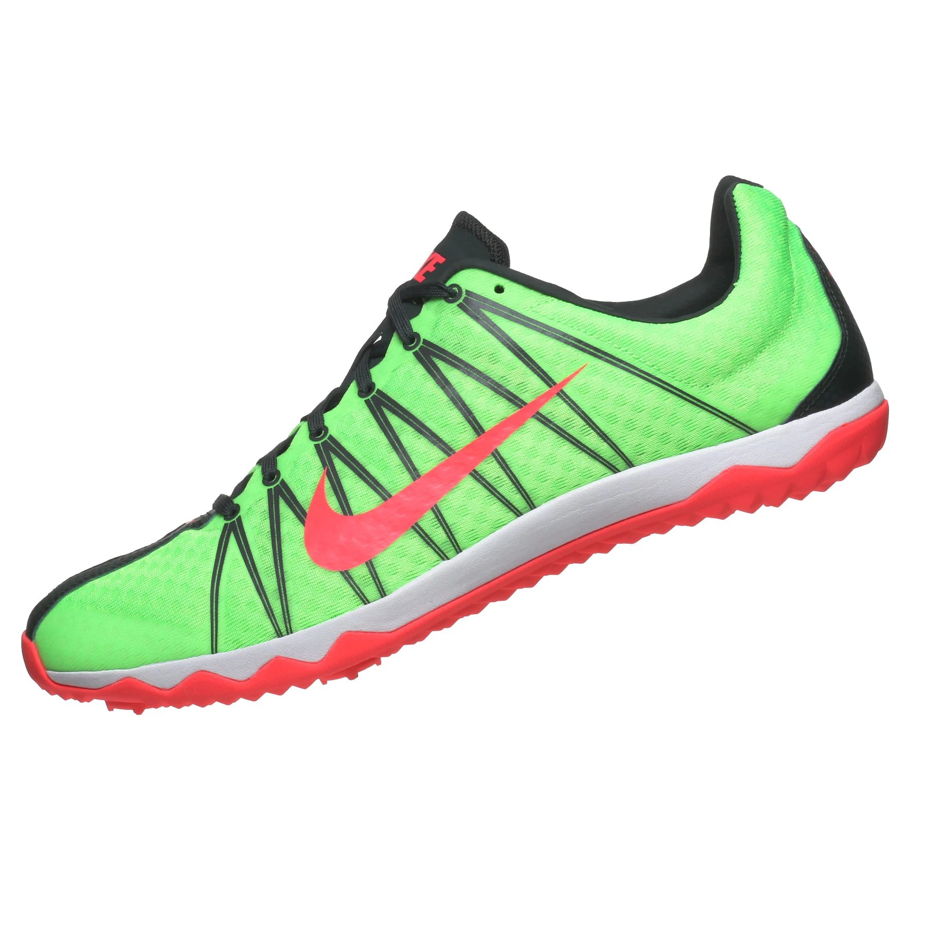 Nike Zoom Rival Waffle Men's Spikeless Lime/Black/Re 360° View Running Warehouse