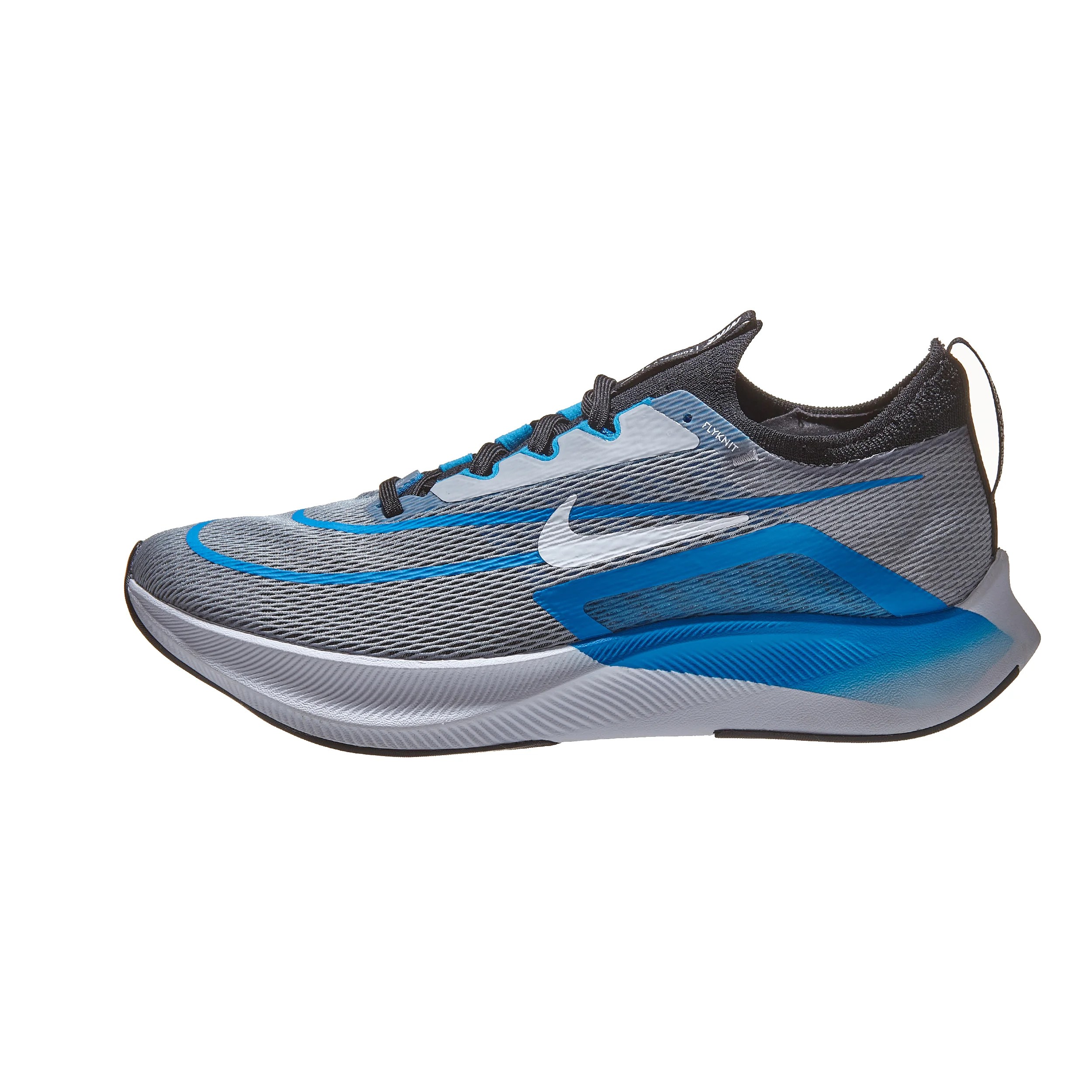 Nike Zoom Fly 4 Men's Shoes Wolf Grey/Blue/Black 360° View Running