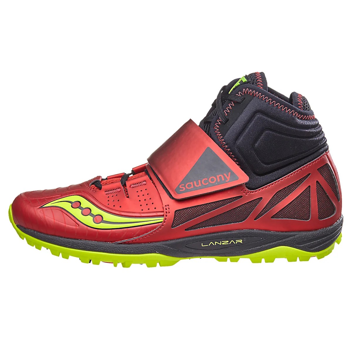 Saucony Lanzar Jav 2 Javelin Unisex Spikes Red/Citr 360° View Running