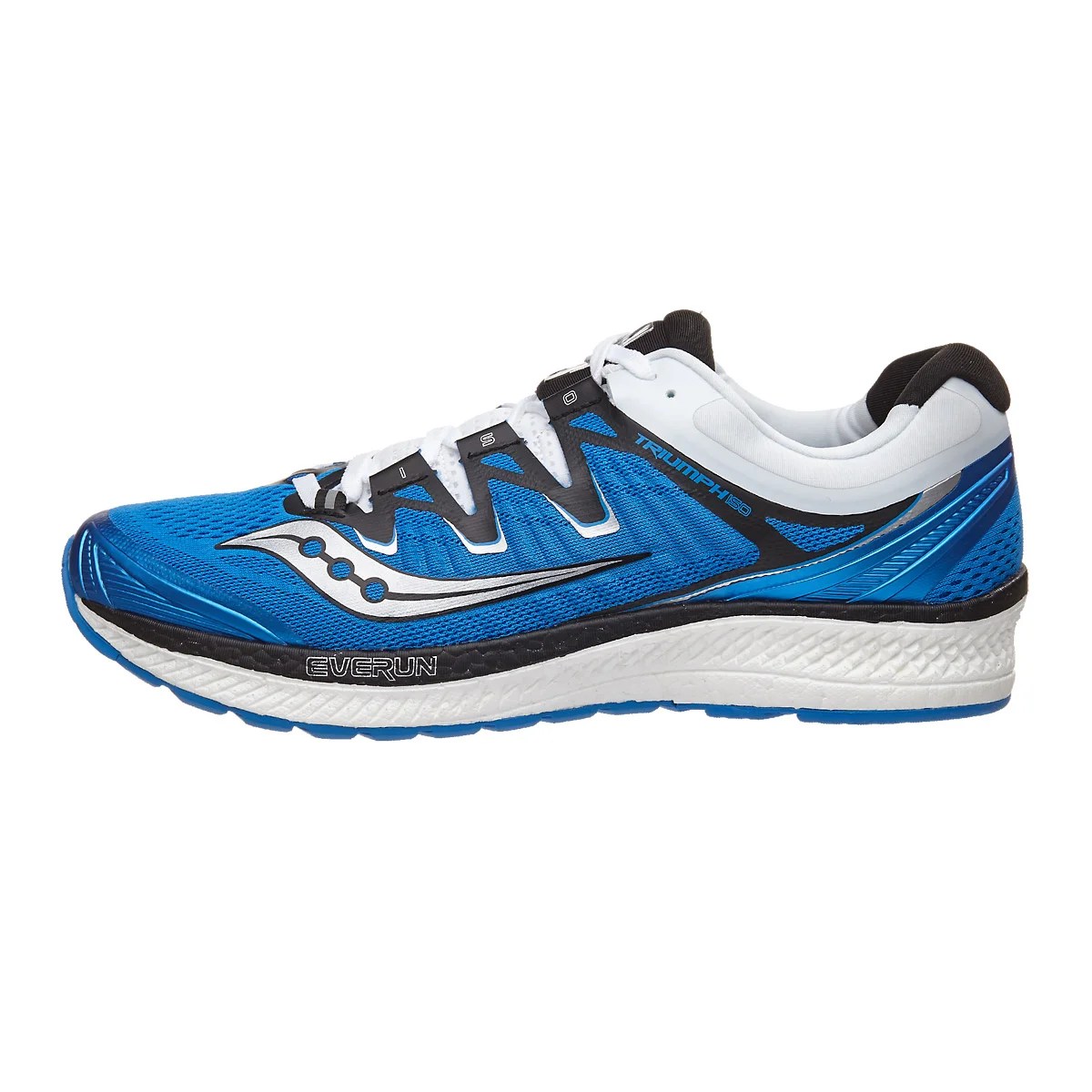 Saucony Triumph ISO 4 Men's Shoes Blue/Black/White 360° View Running