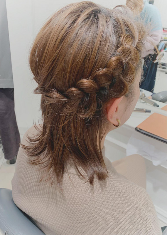 ① 編み込みアレンジで、自分だけの可愛いヘアアレンジを★ ︎SALOWIN銀座 ︎ ︎銀座美容師スタイリスト鎌田のニコニコにっき ︎第4章 ︎
