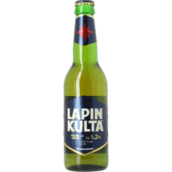 Lapin kulta beer brewed in Finland