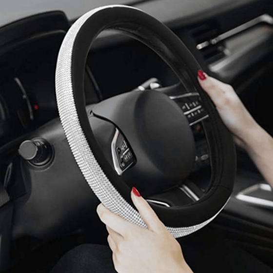 Rhinestone Steering Wheel Cover Motor Miracle