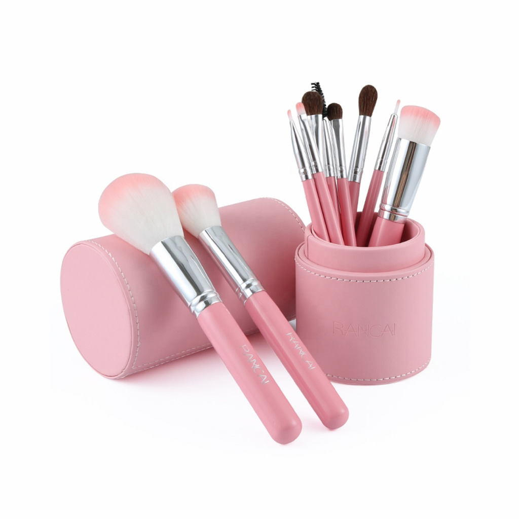 10Piece Pink Makeup Brush Set