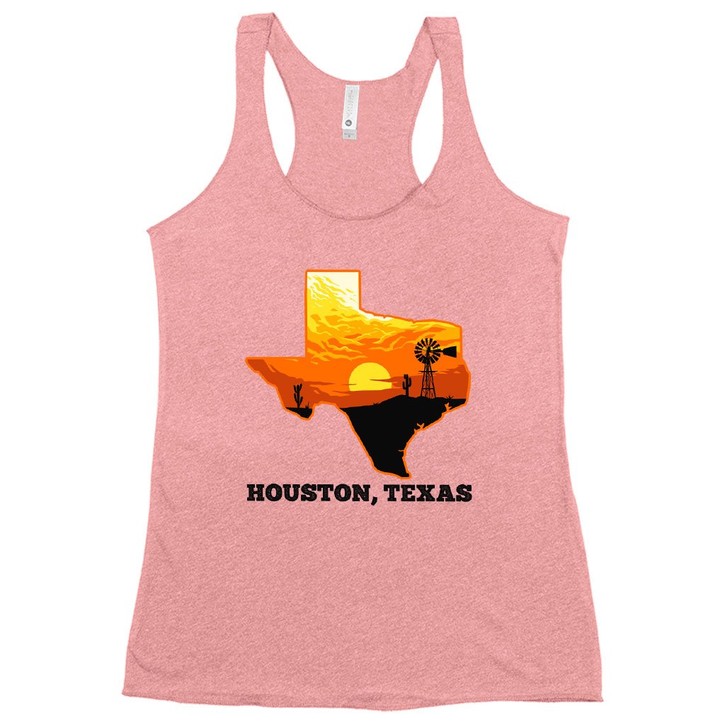 Women's Racerback Houston Texas Tank Cool Houston Tanks