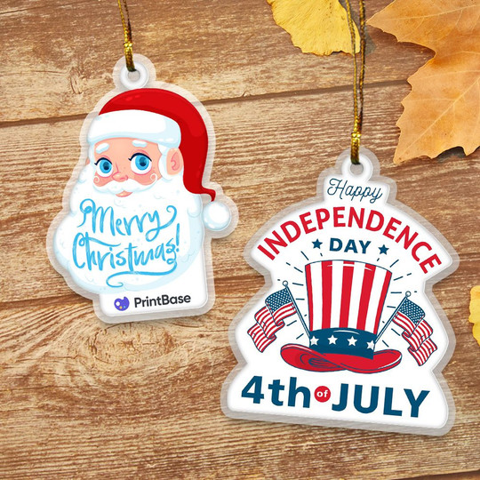 Premium St. Bernard Christmas Ornament