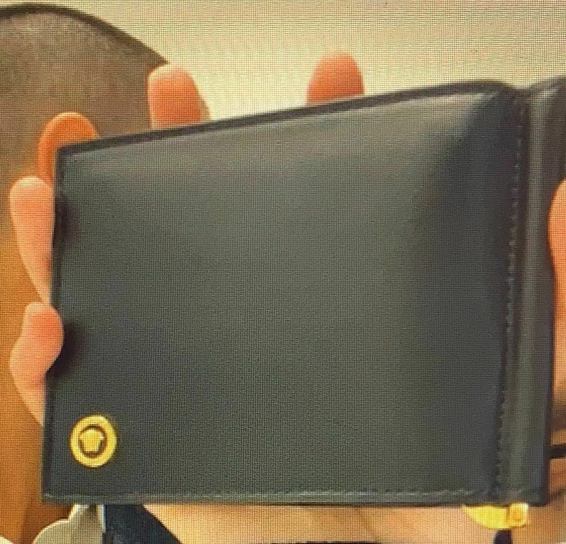 VERSACE COSWSKIN MONEY CLIP GOLD LOGO