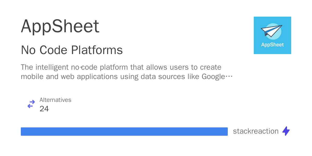 AppSheet Integrations, Alternatives and more in 2024