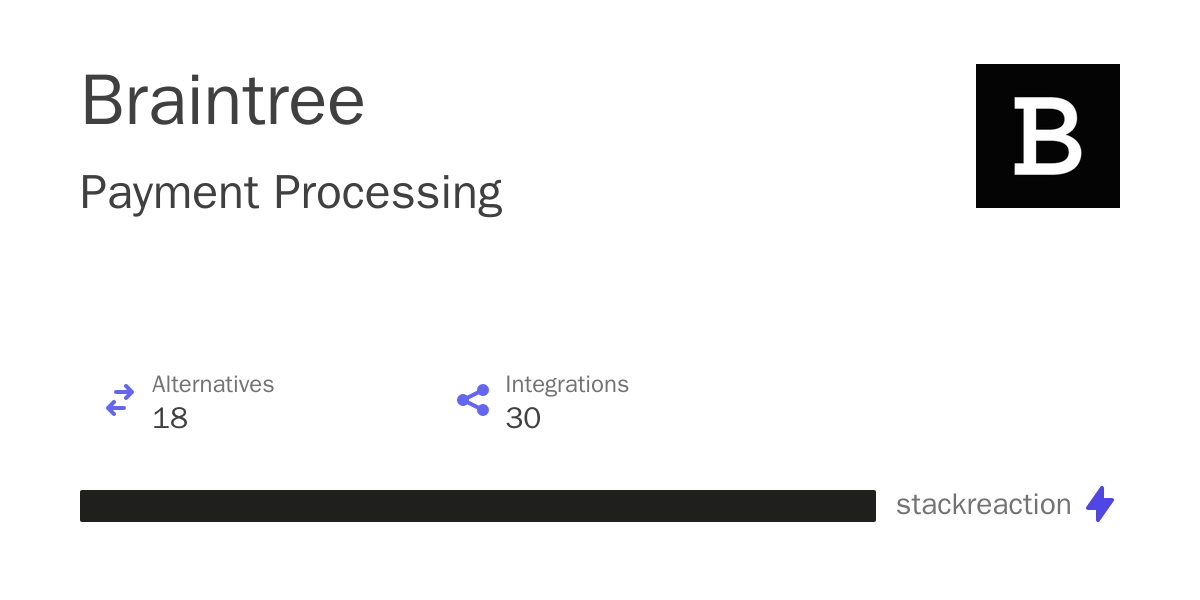 Braintree Integrations, Alternatives and more in 2024