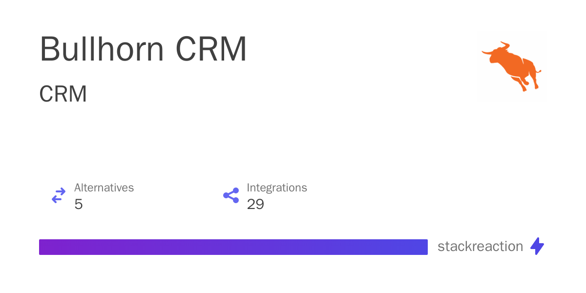 Bullhorn CRM Integrations, Alternatives and more in 2024
