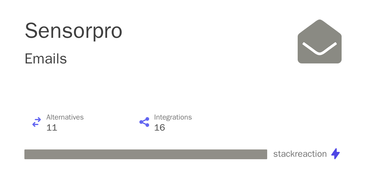Sensorpro Integrations, Alternatives and more in 2024