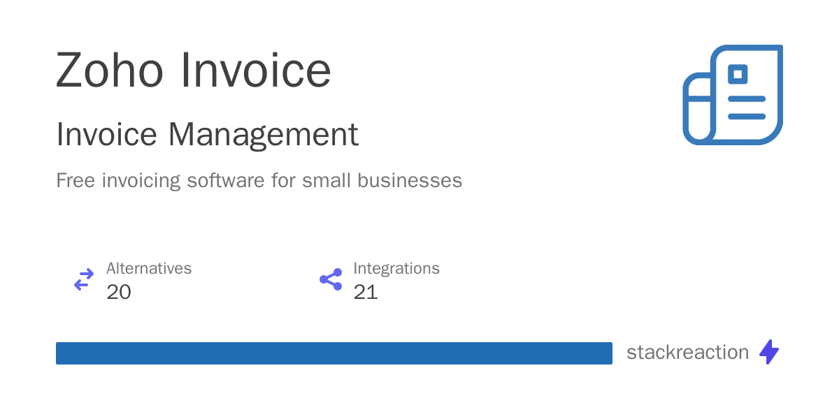 Zoho Invoice Integrations, Alternatives and more in 2024