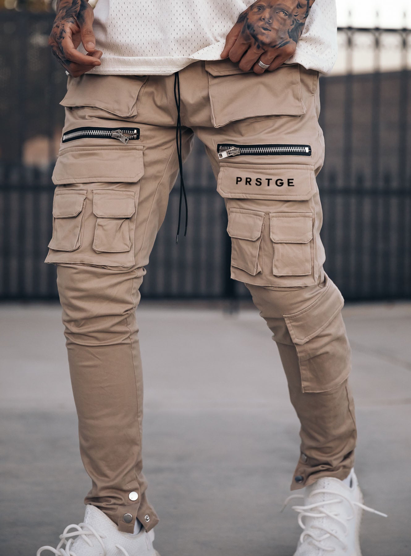 Utility Cargo Pants V3 in Sand Beige