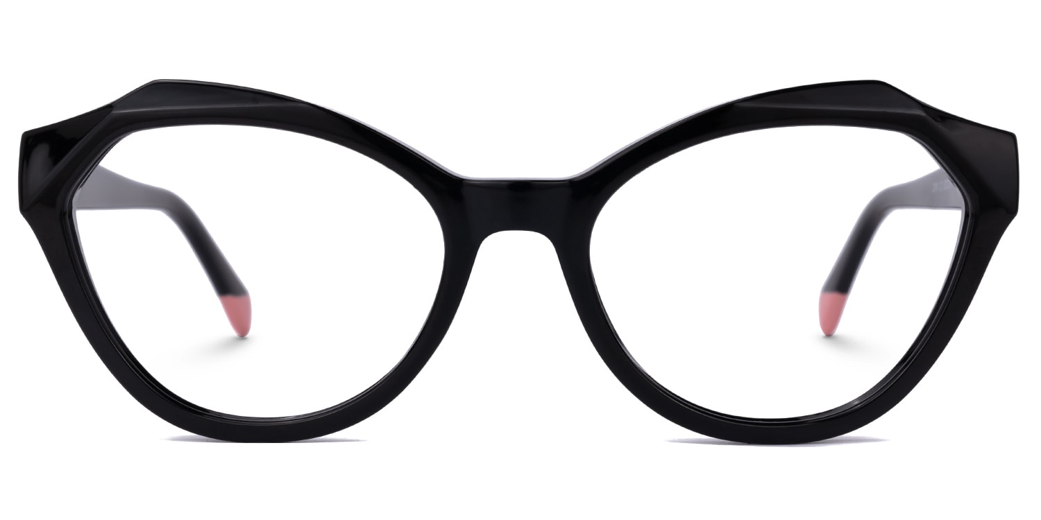 Gehrden Geometric Black Eyeglasses Vooglam UK