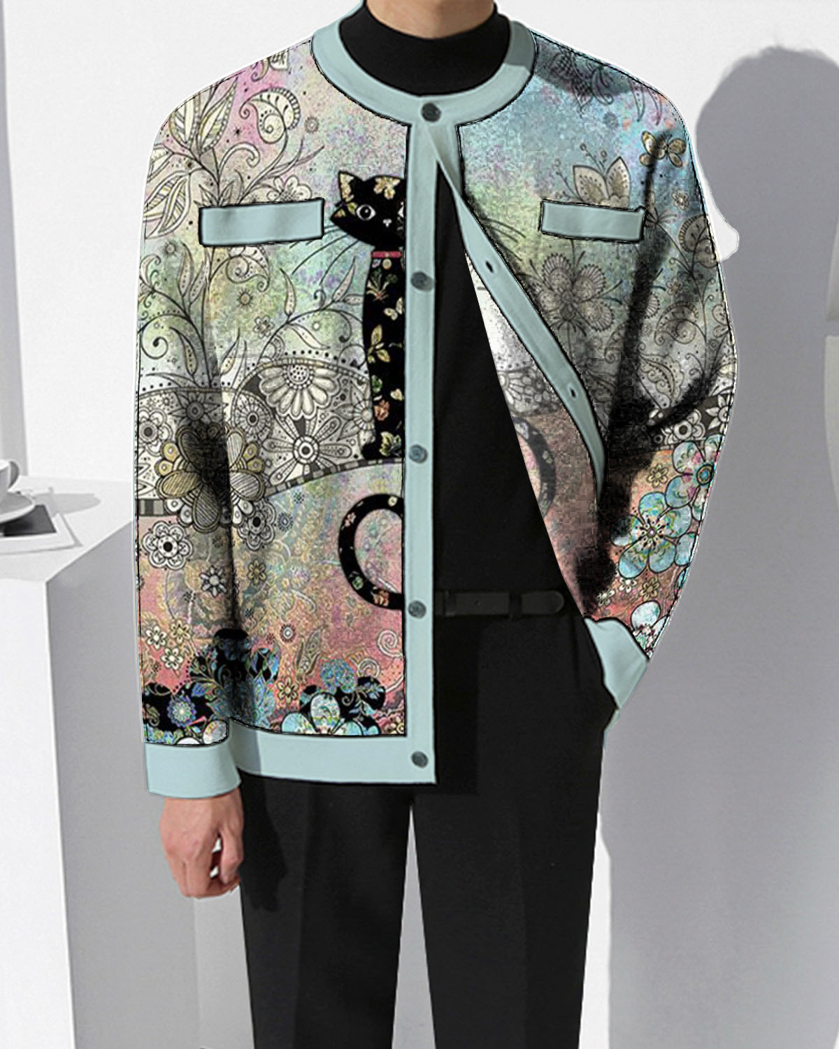 2022 Fashion wool knitted cardigan e3e1