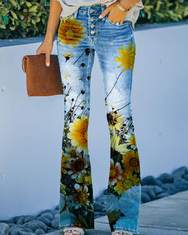 Women's Floral Pants