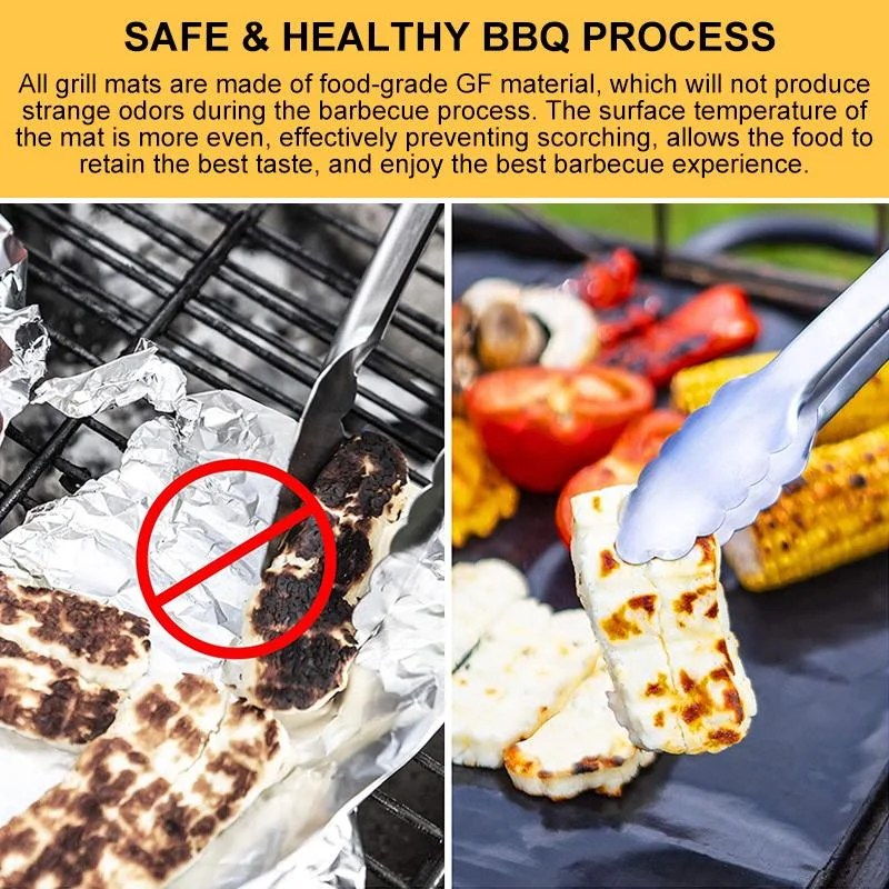 Hirundo NonStick BBQ Grill Mats with cutting box