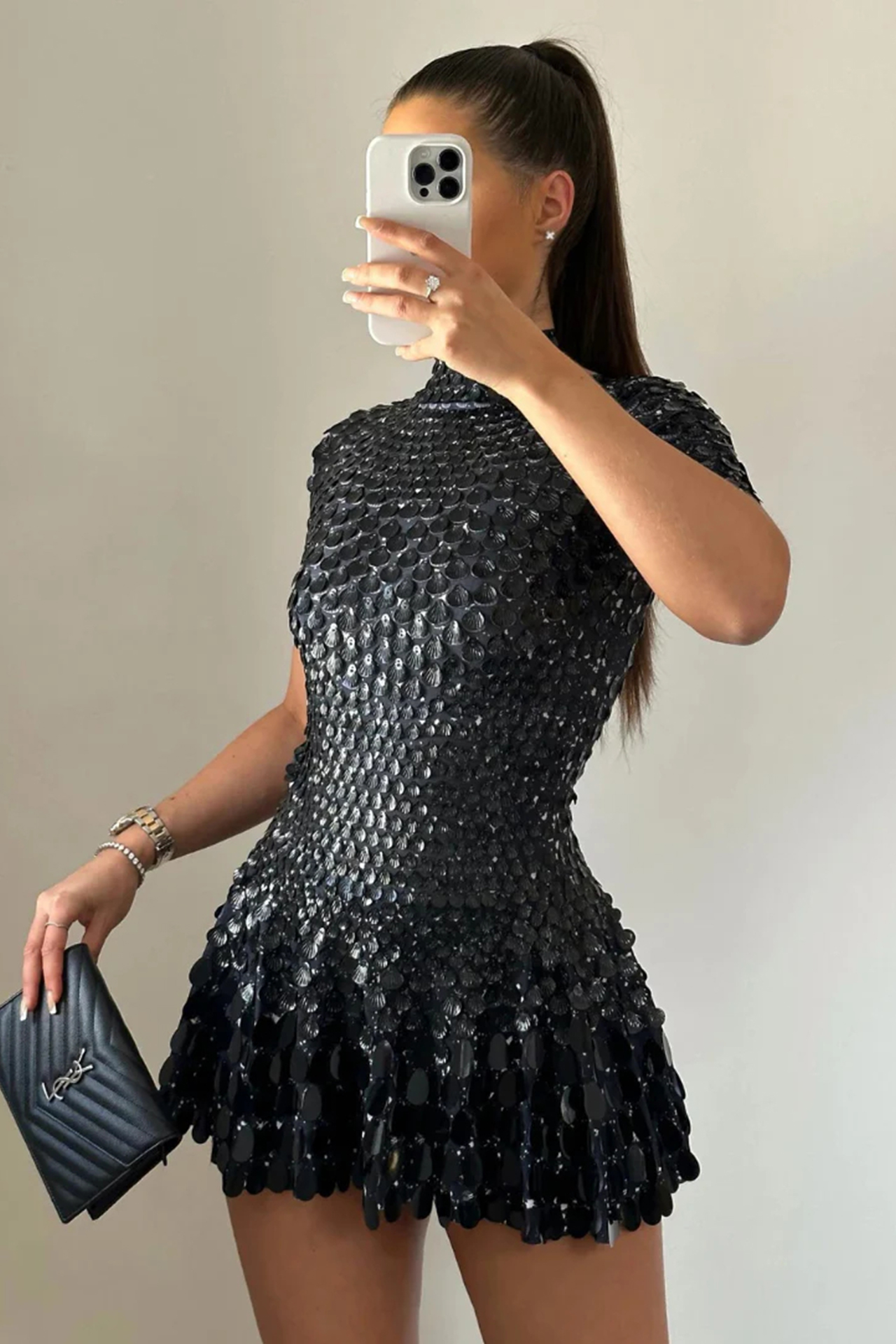 Willow Mini Dress In Black