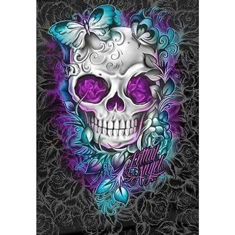 Skull Full Round Diamond Painting 30x40cm