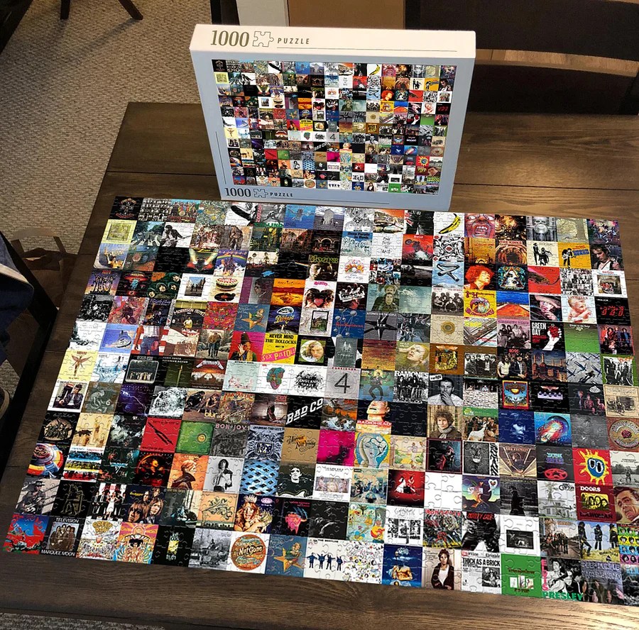 Famous Rock Albums500/1000 Piece Jigsaw Puzzle