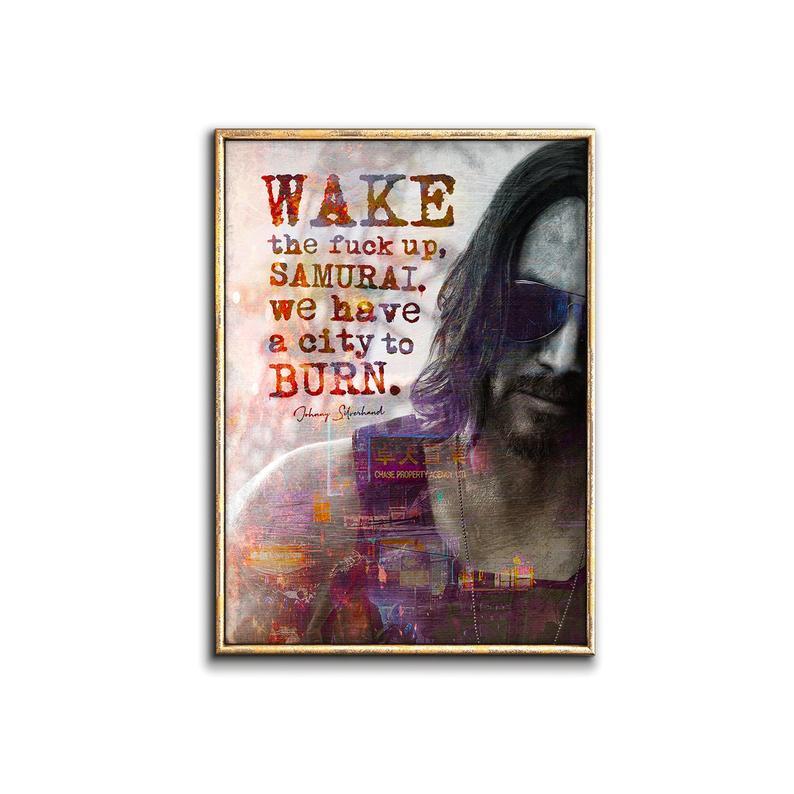 Cyberpunk 2077 Inspirational Quote Print Motivational