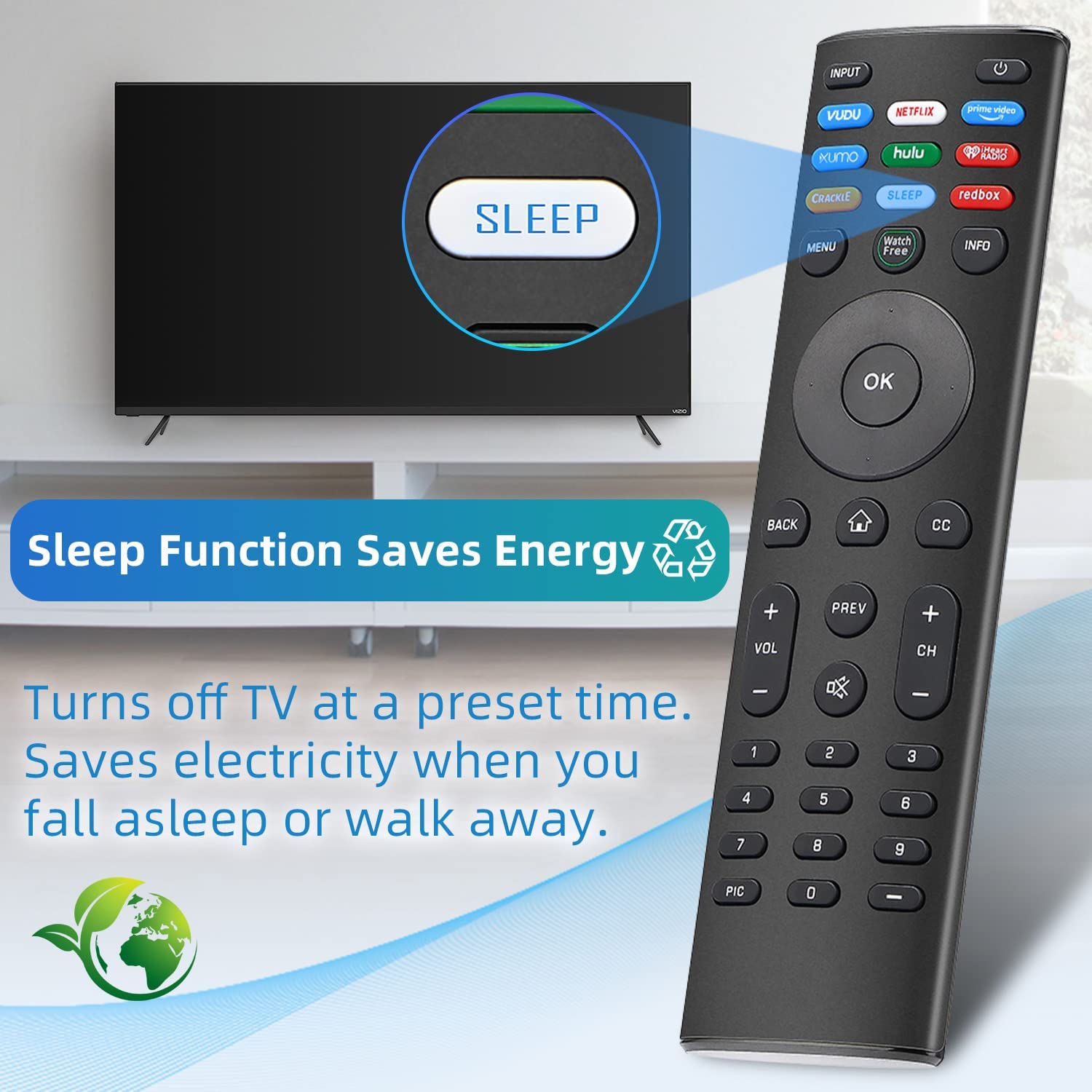 Universal Remote for All VIZIO TVs, DSeries ESeries M