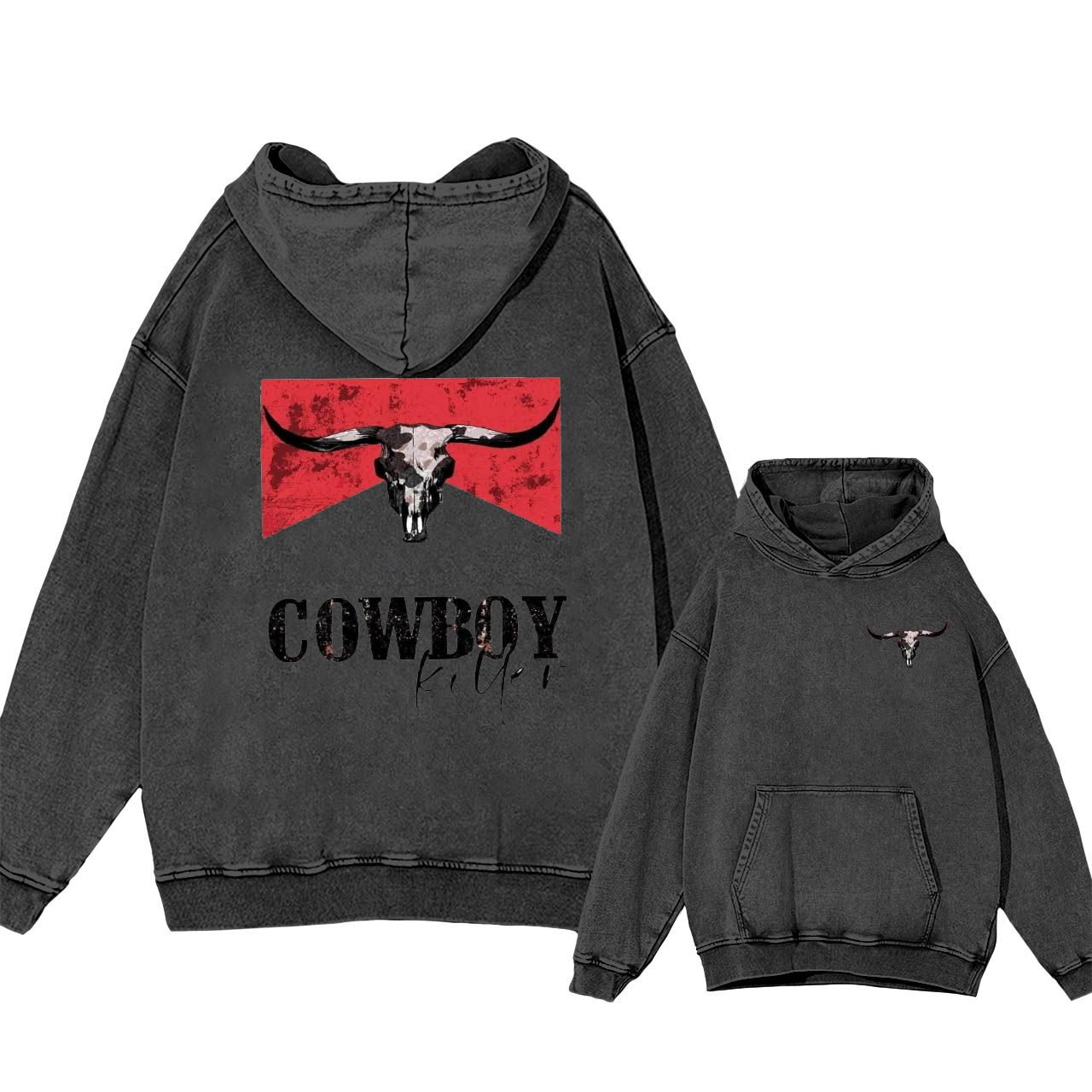 Western Cowboy Killer Vintage Western Hoodies