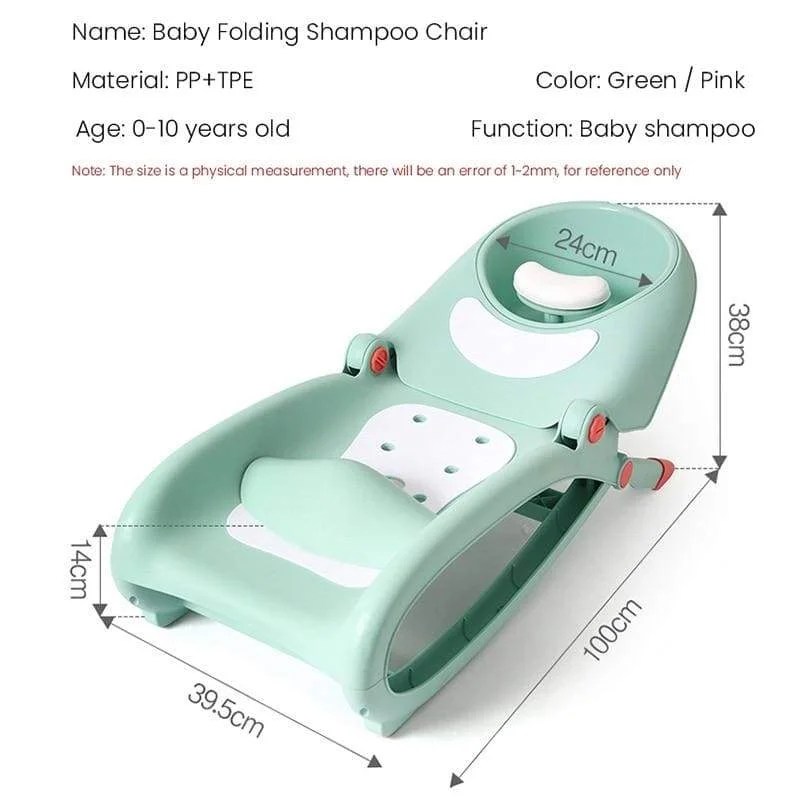 Bubbly Foldable Reclining Baby Shampoo Chair