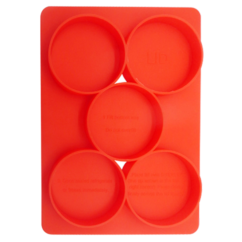 5 Cavity Burger (Round) Silicone Mold Baking