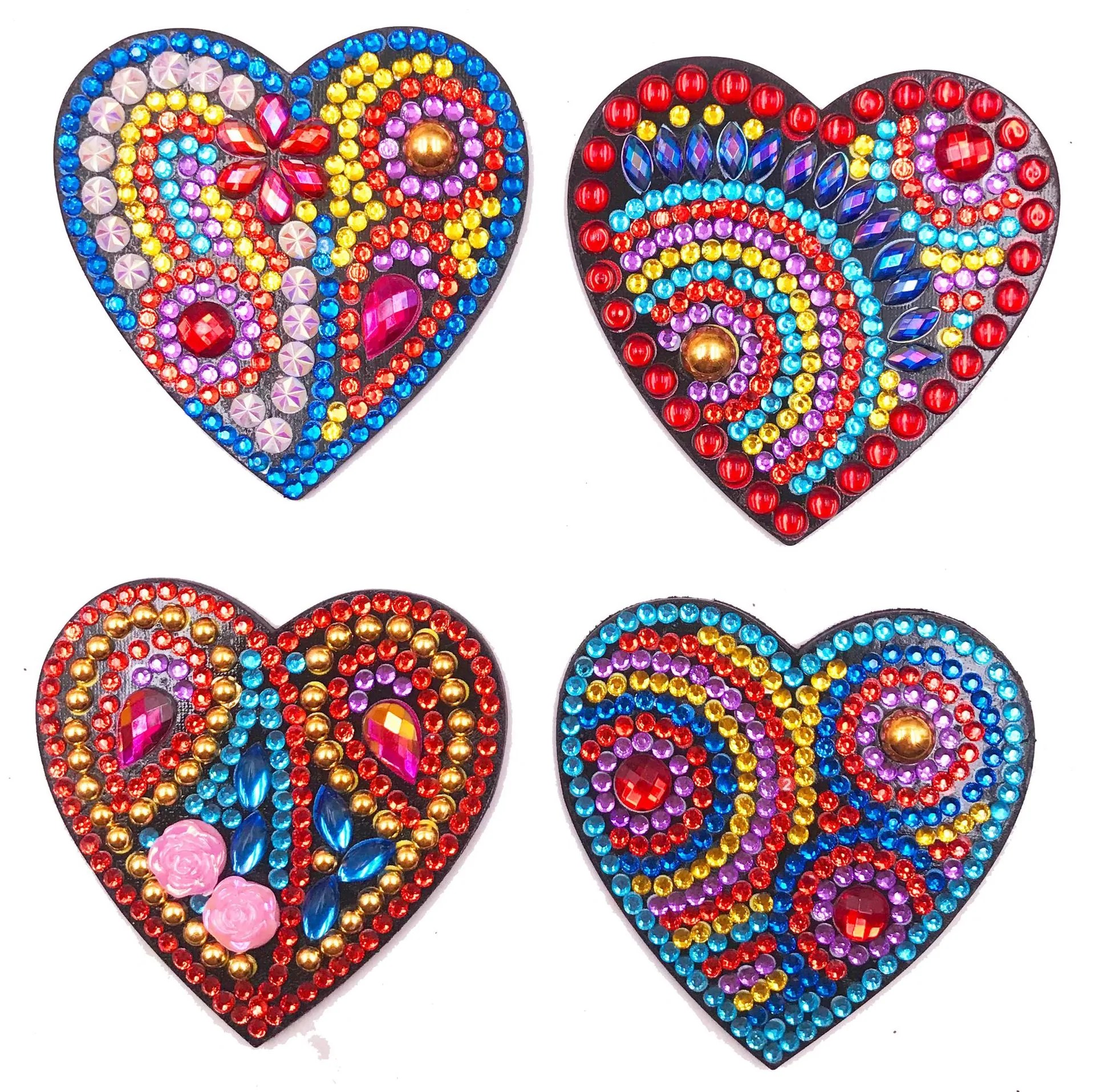 DIY Diamond Painting Keychain love 4 Piece Set