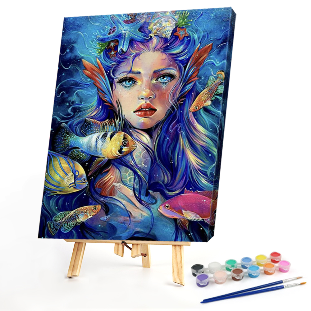 Goldfish GirlPaint by Numbers 40*50cm