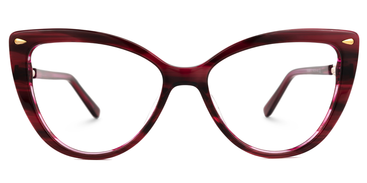 Arboga Cat eye Red Eyeglasses Vooglam UK
