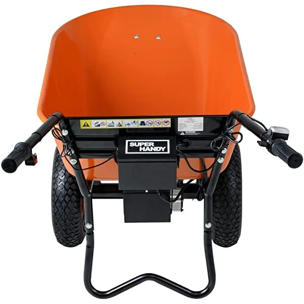 SuperHandy Ultra Duty Electric Powered Wheelbarrow Utility Cart 24V DC