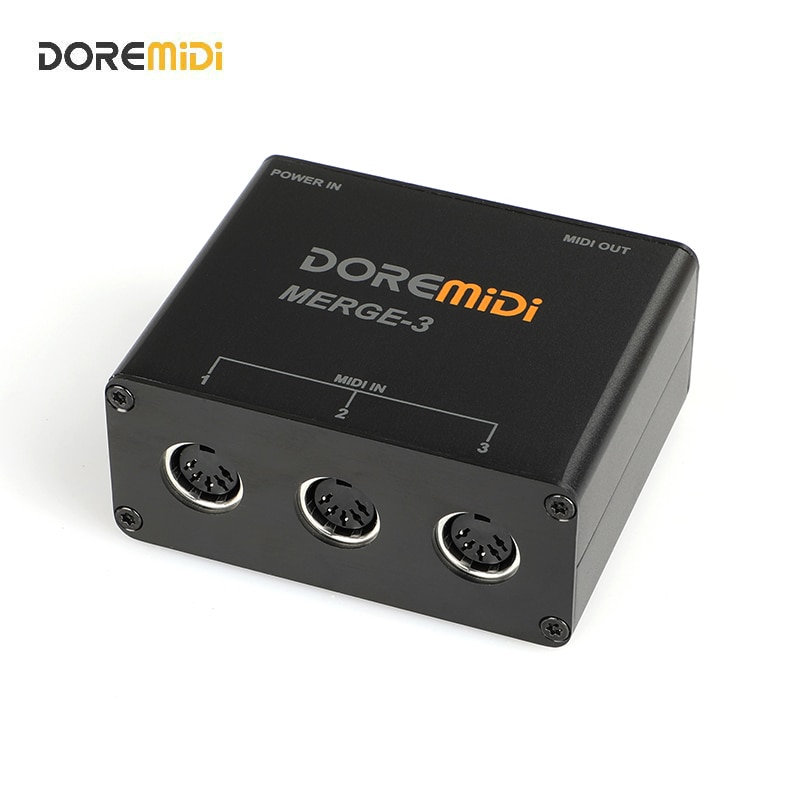 DOREMiDi MIDI Merger3 MIDI Input 2 MIDI Output Support USB Power MERGE3