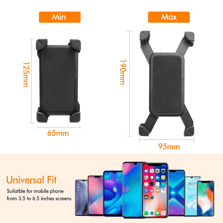 Handyhalterung Fahrrad, 360Drehung Universal Handyhalter Fahrrad mit 4