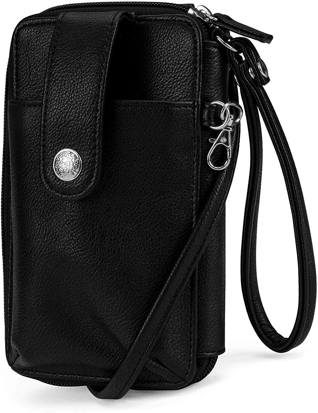 Vegan Leather RFID Womens Crossbody Cell Phone Purse Holder Wallet